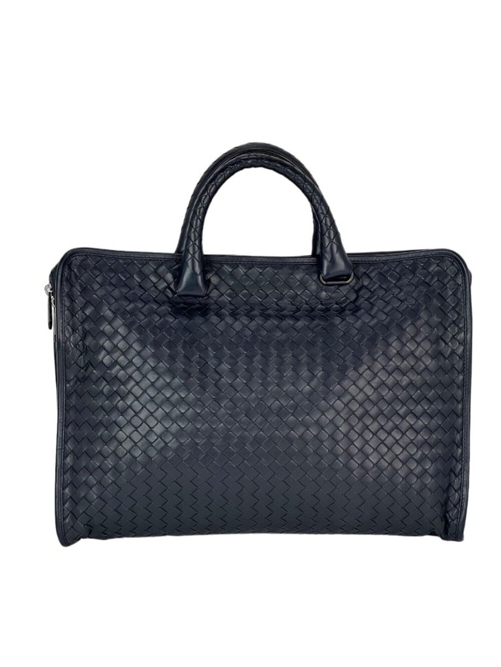 Bottega Veneta Intrecciato Top Zip Briefcase Attache Bag